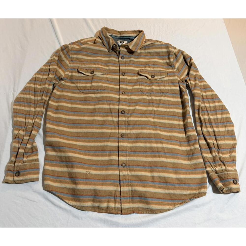 Vissla Mens Button Down Long Sleeve Flannel Shirt Size XL‎